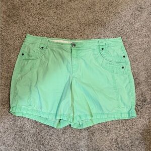 🌟intro. Green Cargo Shorts Relaxed Fit